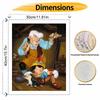 disney pinocchio geppetto digital oil painting hand painting kit diy home decoration