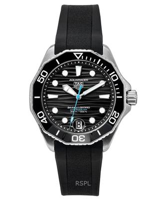 Aquaracer Ремешок из каучука Черный циферблат Автоматические Водолазные WBP5110.FT6257 300М Мужские часы