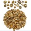 Alloy Bead Caps for Jewelry Making Flower Ornament Caps DIY Craft Gold Bead Caps  Home Decoration