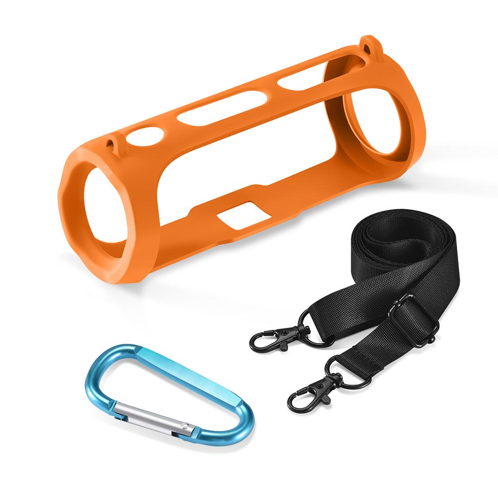 Мягкий чехол для колонки Портативный защитный чехол с плечевым ремнем и карабином Противоударный чехол для колонки для JBL FLIP ESSENTIAL 2