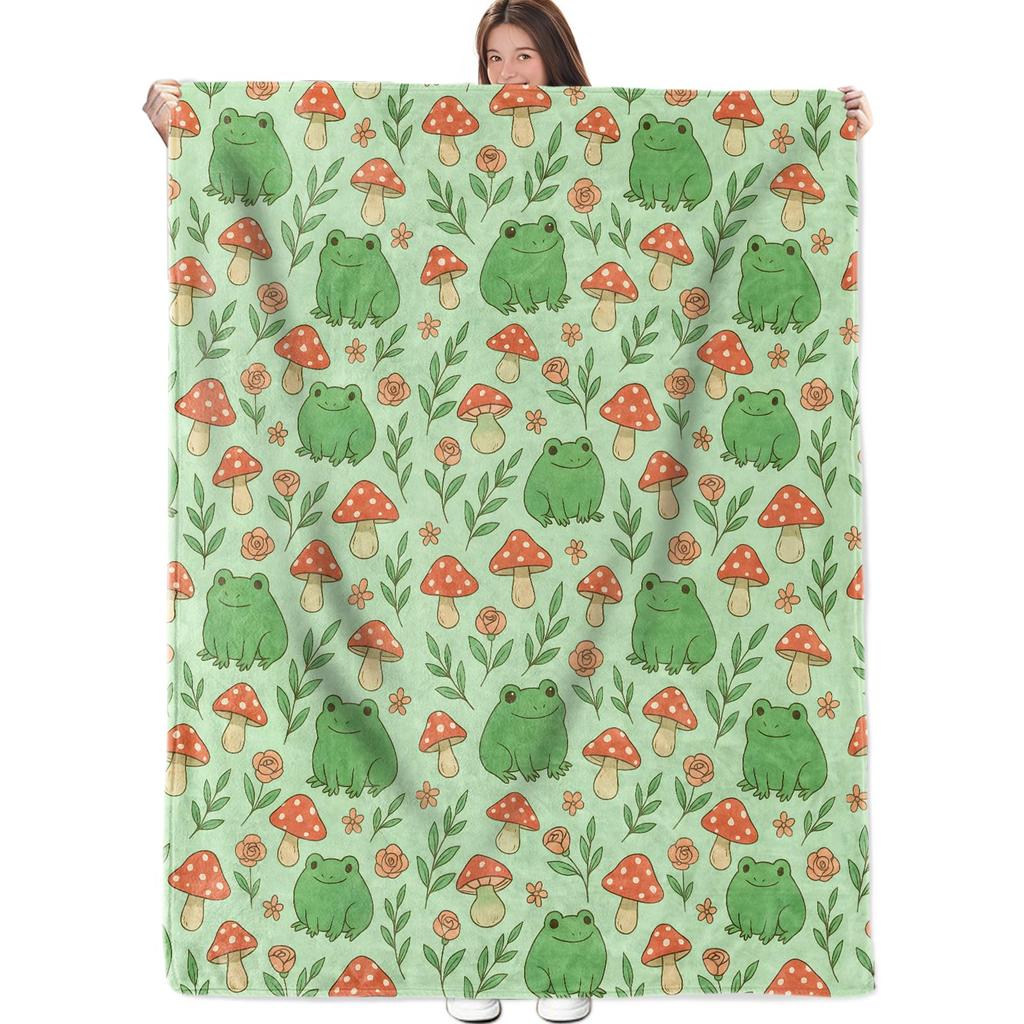 Cute s Soft Flannel Lightweight Throw Blanket for Kids All Season Cartoon Animal Blanket for Sofa, Couch, Bed Decorative