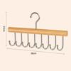 Многофункциональная вешалка для бюстгальтеров 8 крючков Органайзер для одежды Стойка Новая деревянная вешалка для ремней