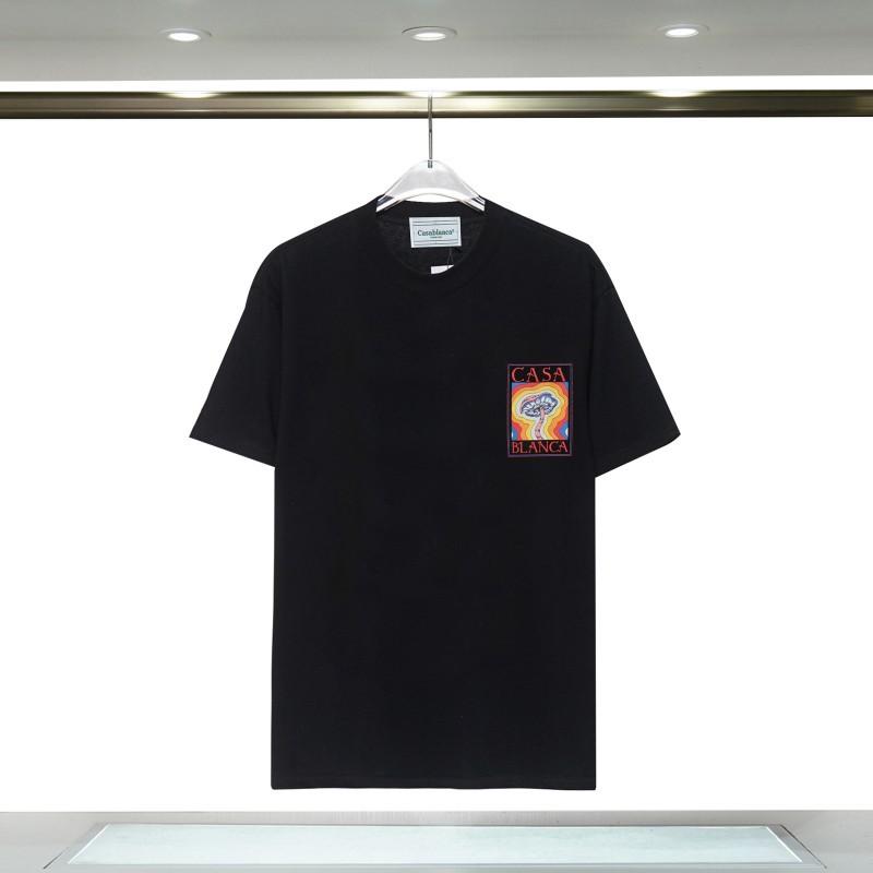 Casablanca 23 spring and summer new fantasy gate starry sky castle casa letter logo short-sleeved couple T-shirt