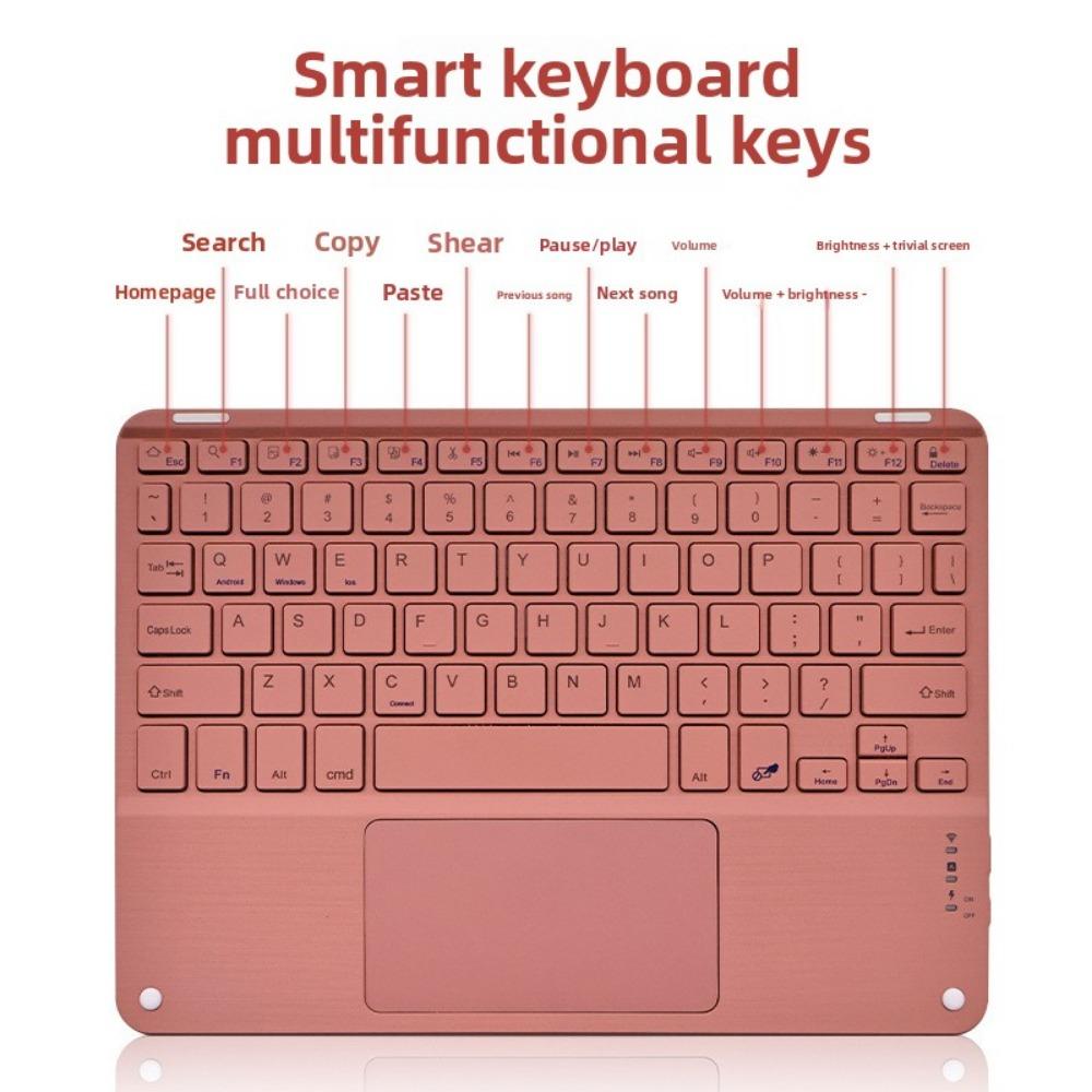 Сенсорная Bluetooth-клавиатура Магнитная для планшета iPad Бесшумная беспроводная перезаряжаемая цветная клавиатура