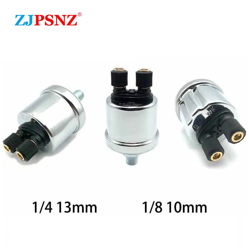 Датчик давления масла VDO 1/4NPT 1/8NPT 10MM 13MM Универсальный 0-10 Бар Нержавеющая сталь Резьбовая пробка Датчик давления с сигнализацией Универсальный