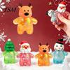 Sensory Toys for Kids Christmas Santa Snowman Squeeze Stress Ball, Slow Rising Soft TPR Stocking Stuffers Fidget Toy Anxiety Relief, Cute Holiday
