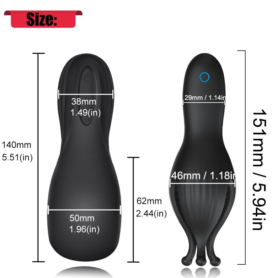 Тренажер для задержки пениса, мужской мастурбатор, вибратор, автоматический оральный климакс, секс-стимулятор головки, массажер