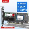 JEYI Карта-адаптер NVMe NGFF и mSATA SSD PCIe 4.0/3.0, 3 в 1 M.2 NVME к PCIE/M.2 SATA SSD к SATA III/mSATA к SATA Конвертер