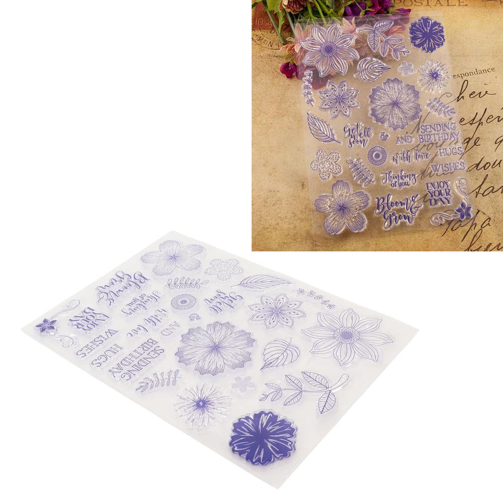 3 шт. прозрачный штамп долговечный декоративный отпечаток прозрачный штамп для фотоальбомов дневников открыток ха