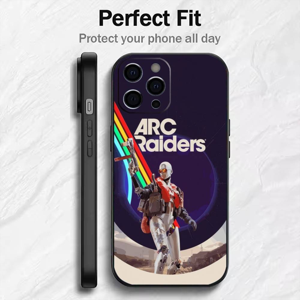 Game ARC R-Raiders-s Phone Case For iPhone17,16,15,14,13,12 Plus,Max Soft Silicone Black Cover