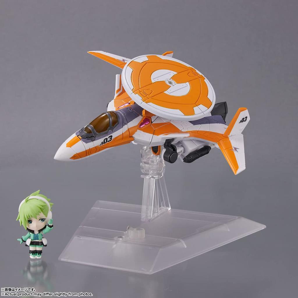 TINY SESSION Macross Delta Siegfried Mustang с Reina Prowler 100 мм окрашенная подвижная фигурка VF-31E (Чак Машина) приблизительно. ПВХ и АБС