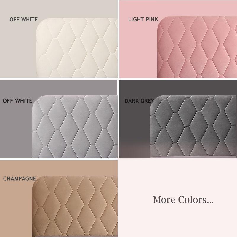 Чехол на изголовье мягкого бархата, утолщенный, полностью обернутый, стеганый, универсальный, против столкновений, пылезащитный прикроватный защитный чехол