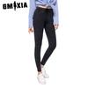 Spring and Autumn Large-sized Leggings for Women, Snowflake Sand-washed Imitation Denim Leggings for Outerwear