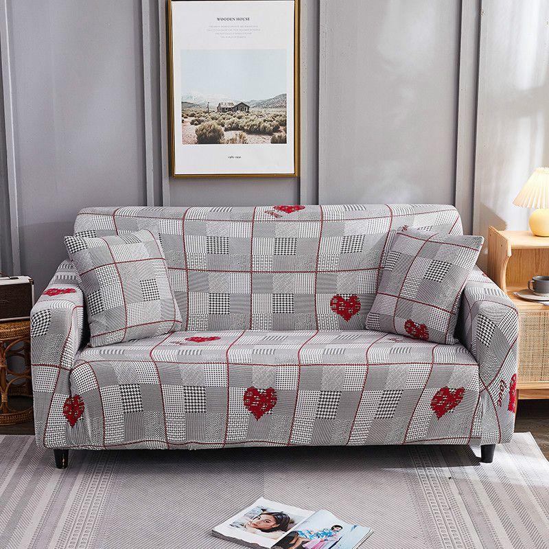 Премиальный мягкий чехол-накидка, нескользящий эластичный чехол для дивана с потрясающим цветочным узором из листьев