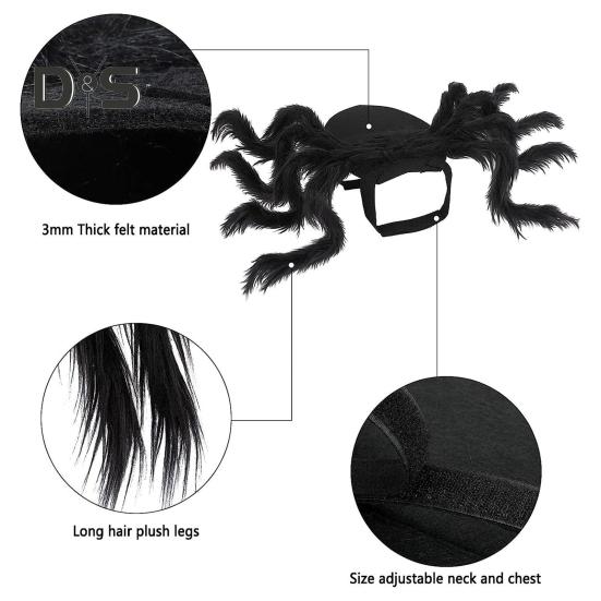 Костюм для питомца на Хэллоуин, милые лапки паука, одежда для питомца, уникальные аксессуары для щенка и кошки для домашней вечеринки, мероприятий на Хэллоуин