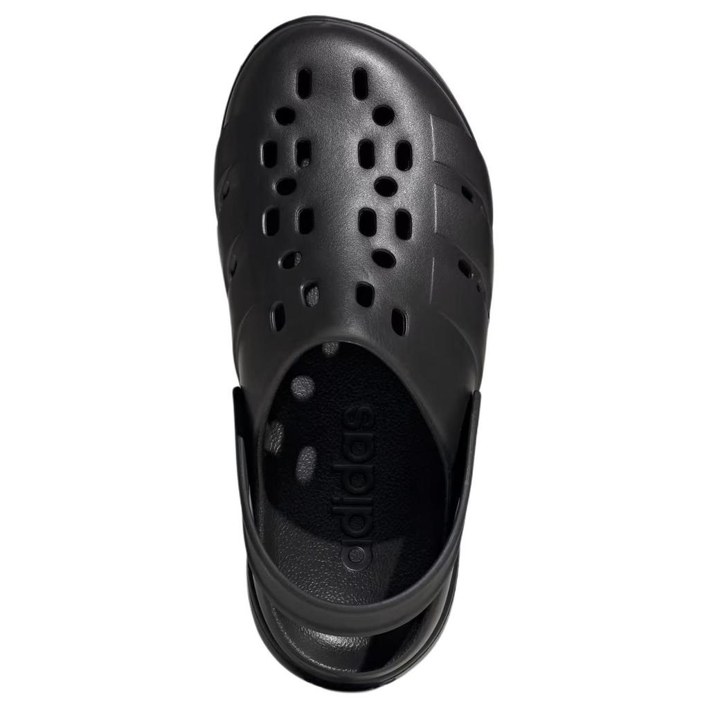 adidas Adilette Платформа Клог Тройной Черный Женские Кроссовки Основной-Черный JP9577