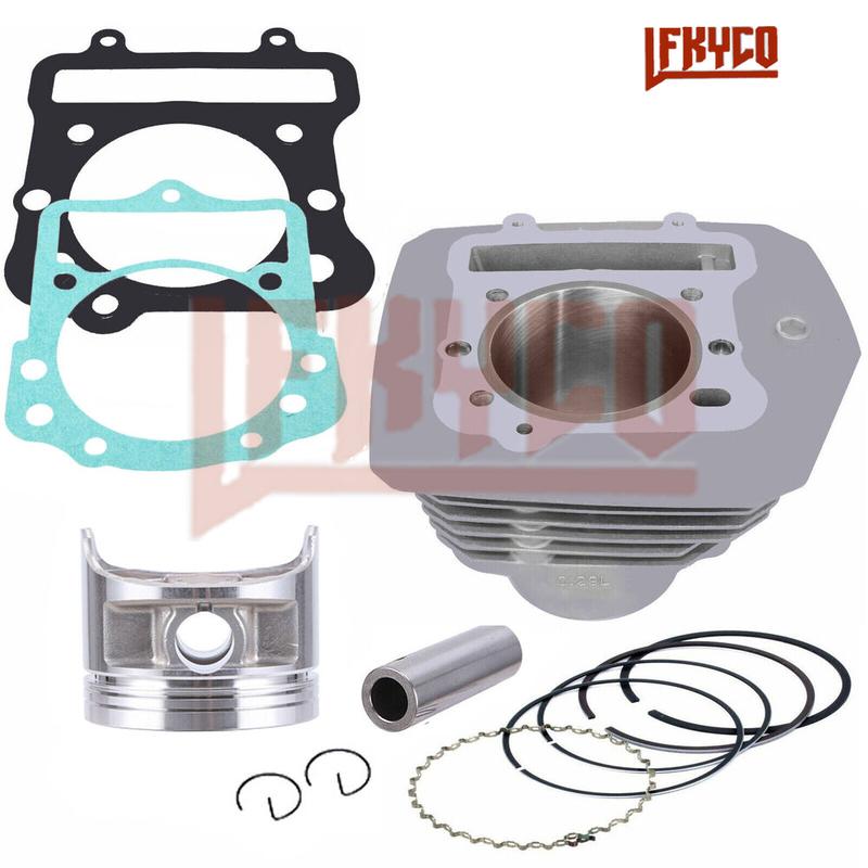 Motorcycle 76mm Engine Cylinder 300CC Piston Gasket Kit Motor for Kawasaki Bayou 300 KLF300 KVF300 Motoblock ATV Equipment Parts