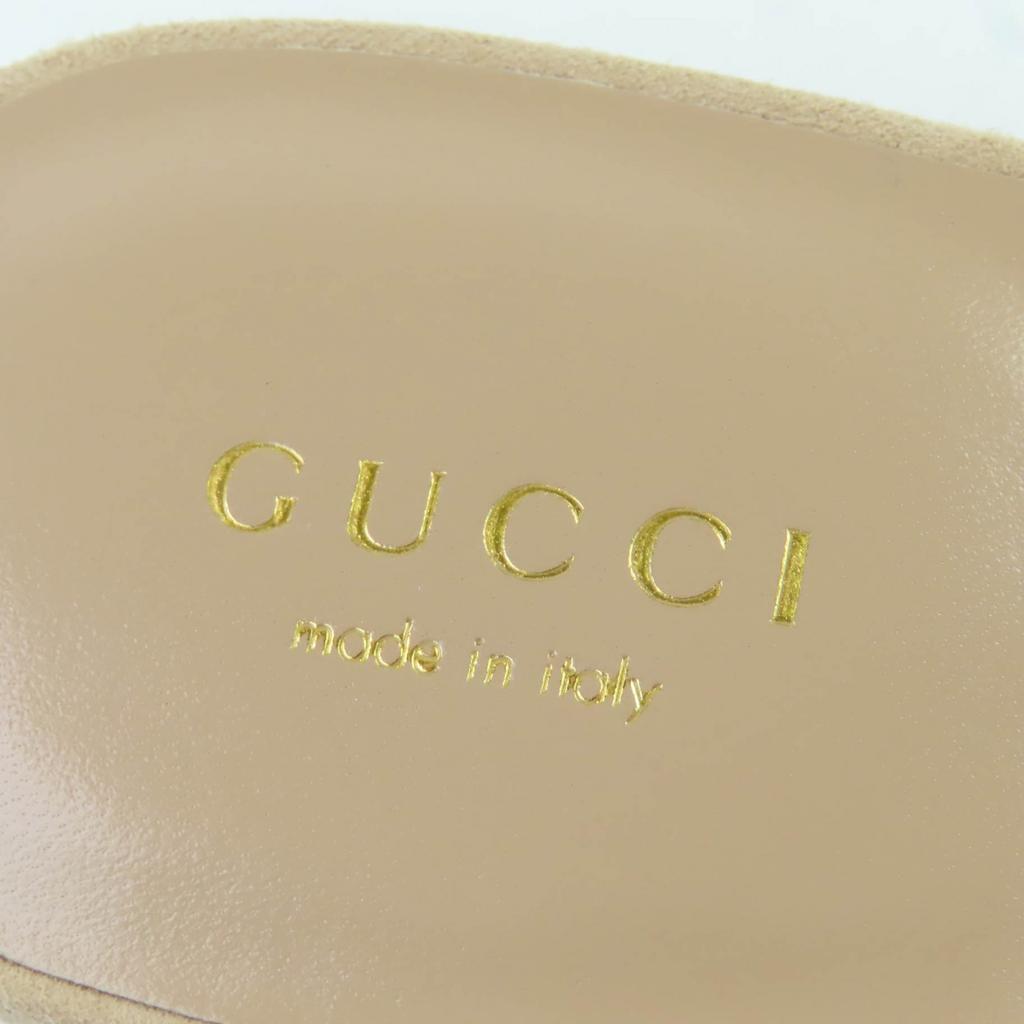 GUCCI Sandals Interlocking G Mint green Suede leather Women 36 Used