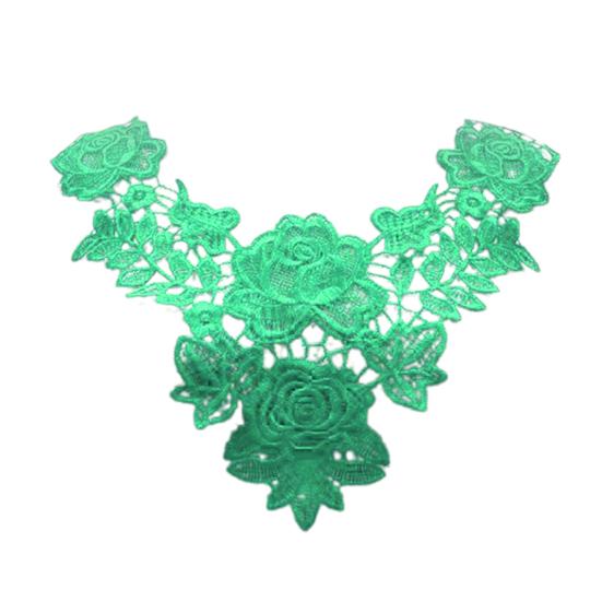 Embroidered Lace Collar for Women Trim Embroidered Applique Neckline Hollow Out Lace Collar