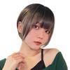 AQUADOLL Wig, Short Bob, Tight, Straight, Inner Color, High Tone, Full Wig, One Size Fits All, M2-Z. Dusty Beige Print, wg357M2-Z