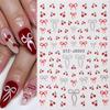 Nail Art Stickers, Cartoon Cute Little Cherry Romantic Bow 3D Adhesive Nail Stickers