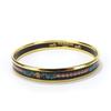 USED HERMES bangle  Emaille PM metal 18.2g multicolor Gold Metal Accessories