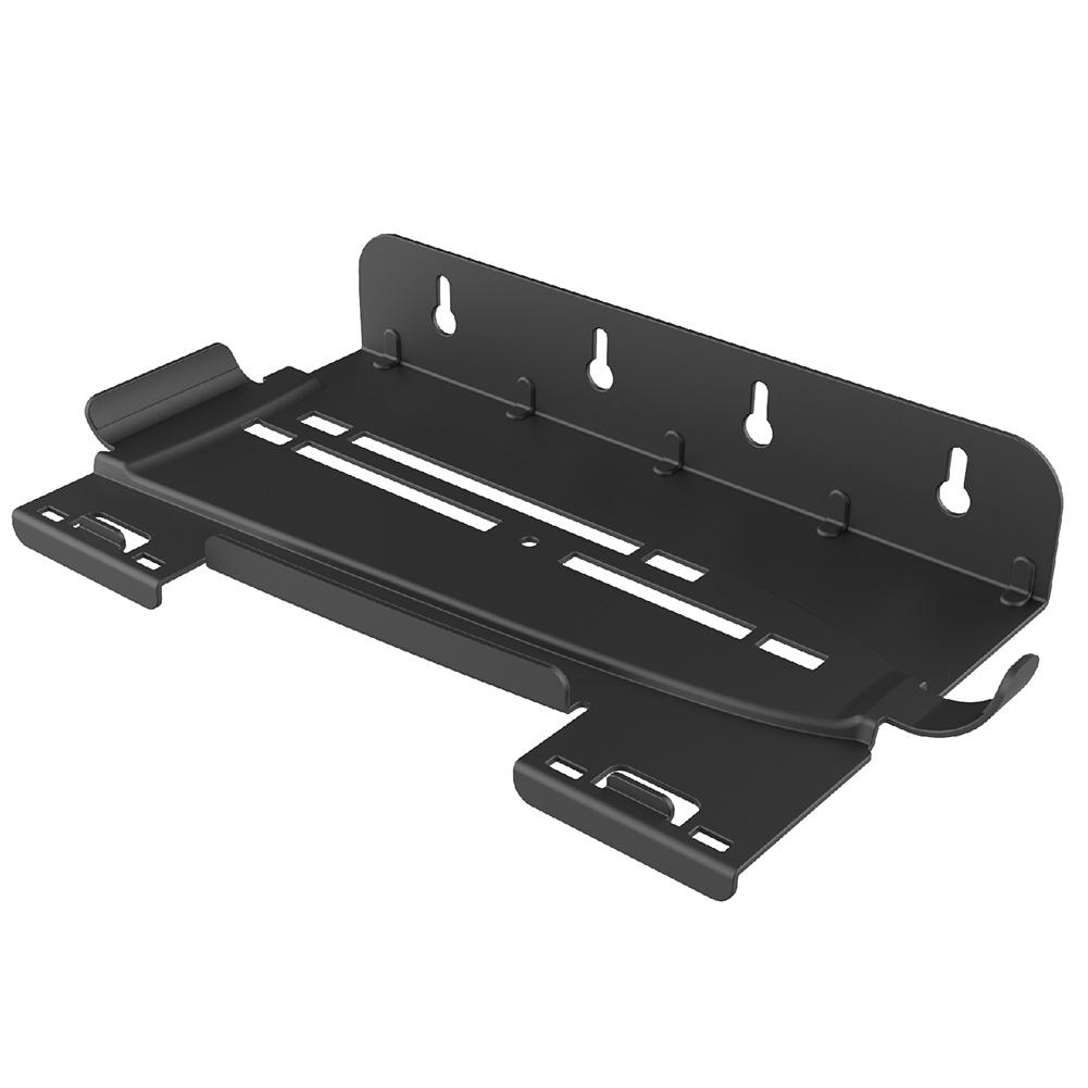 Wall Mount Host Stand with 2 Controller Hook Host Universal Wall Bracket Space Saver Storage Rack for PS5 Slim/PS5 Game Console