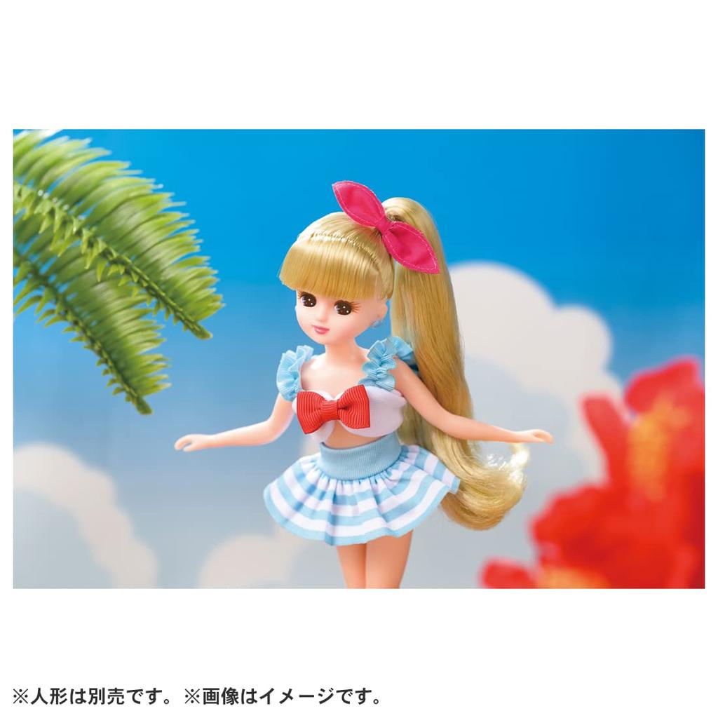 TAKARA TOMY """Набор: Платье LW-13 'Морской' Цельный купальник и Костюм моряка для кук Licca-chan""" Игрушка для переодевания кукол, для детей от 3 лет, соответствует стандартам безопасности игрушек, ST"""