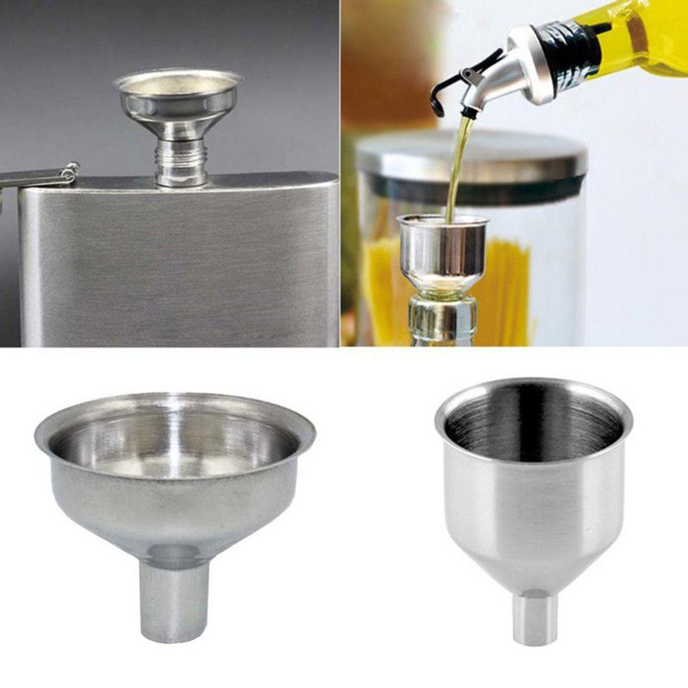 New Handle Kitchen Tool Small Mouth Mini Funnel Filling Wine Stainless Steel