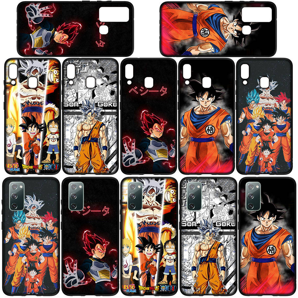 Чехол для телефона Samsung Galaxy S25 S24 S23 iPhone 16 15 Xiaomi Redmi Note 14 13 12 16E X 11 Pro Max XR OPPO Moto Huawei Anime Dragon Ball Z Goku Cover