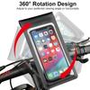 Bicycle Motorcycle Handle Installation 360° Rotation Waterproof TPU Touch Screen Phone Holder for 6.5 Inch Smartphone Bike Mount