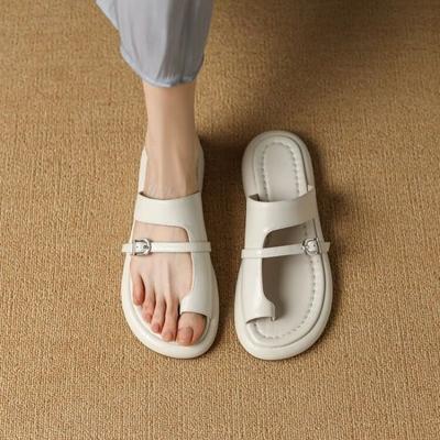 Тапочки женские летние женские туфли резиновые шлепанцы низкие шлепанцы мягкие 2024 гавайские плоские римские скандалы ткань ПУ ретро обувь слип