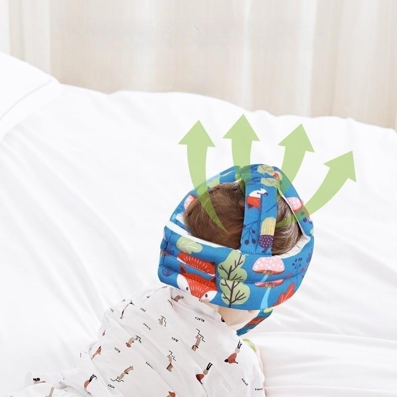 Защитная шапка для головы малыша. Подходит для детей от 10 до 36 м. Учитесь ходить, чтобы не ударяться. Чистый хлопок. Удобен. Дышащий. Легкий.