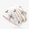 Korean Style Butterfly Print Beanies Thin Pullover Hat Harajuku Hair Caps  Winter