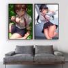 Asian Student Girl Sexy Canvas Decorative Painting Poster Uncensored Japanese Girl Wall Art Print Painting Wall Painting