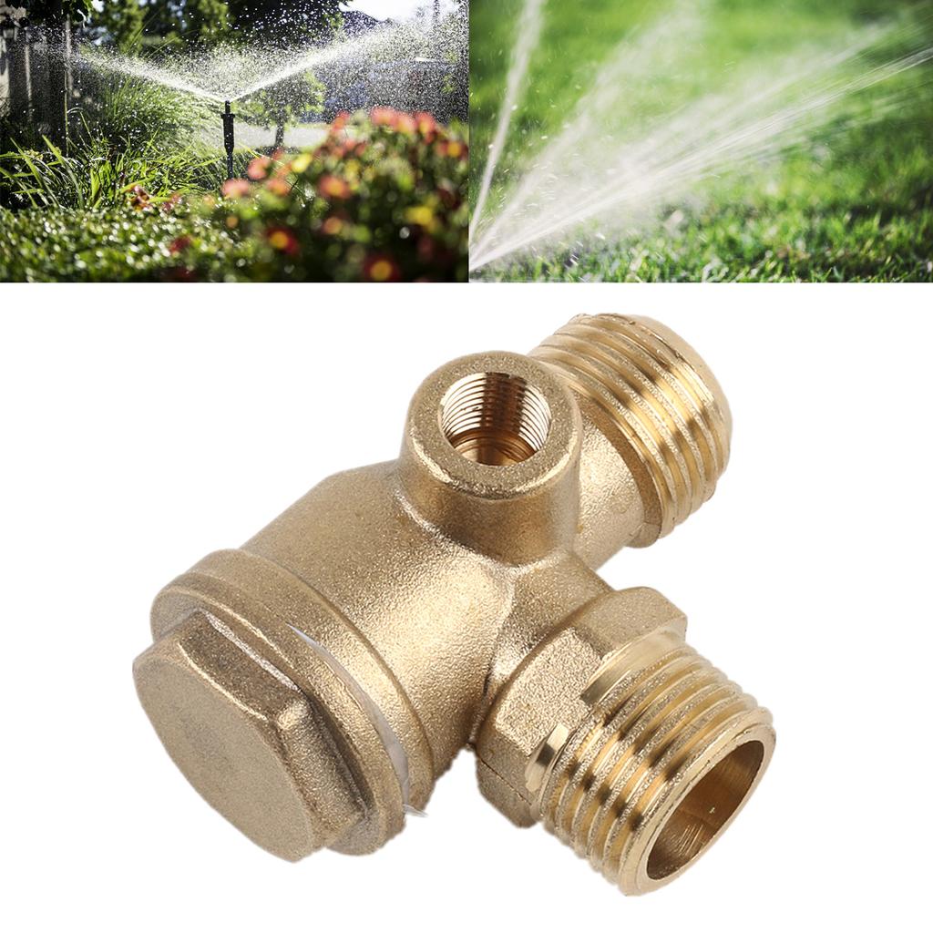 Air Compressor Check Valve 3 Port Male Thread Check Valve Pipe Connection Tool Pneumatic Accessory Corrosion Resistance