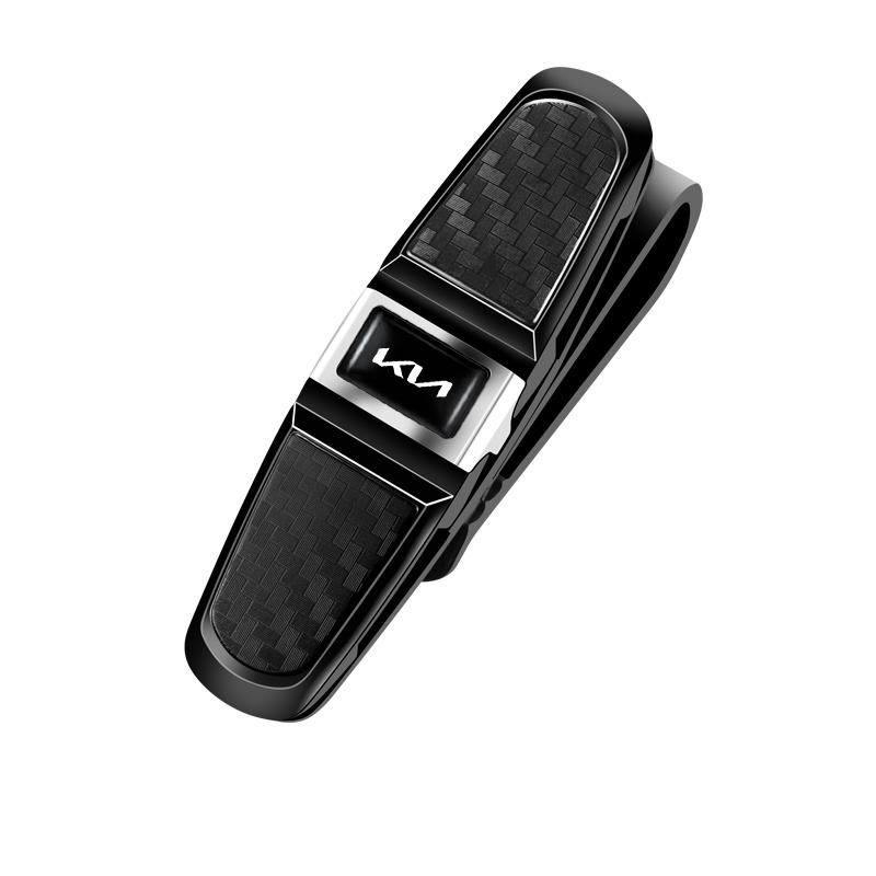 AANL1 1Pcs Car Sun Visor Sunglasses Ticket Card Clamp Auto Interior Accessories For Kia KN Sportage Ceed Picanto Rio ProCeed Forte K7
