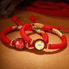 12 Знаков Зодиака Восемь Богов-Покровителей Богатства Бэнминфо Амулет-Покровитель Красная Веревка Ручной Работы Регулируемый Ручной Браслет