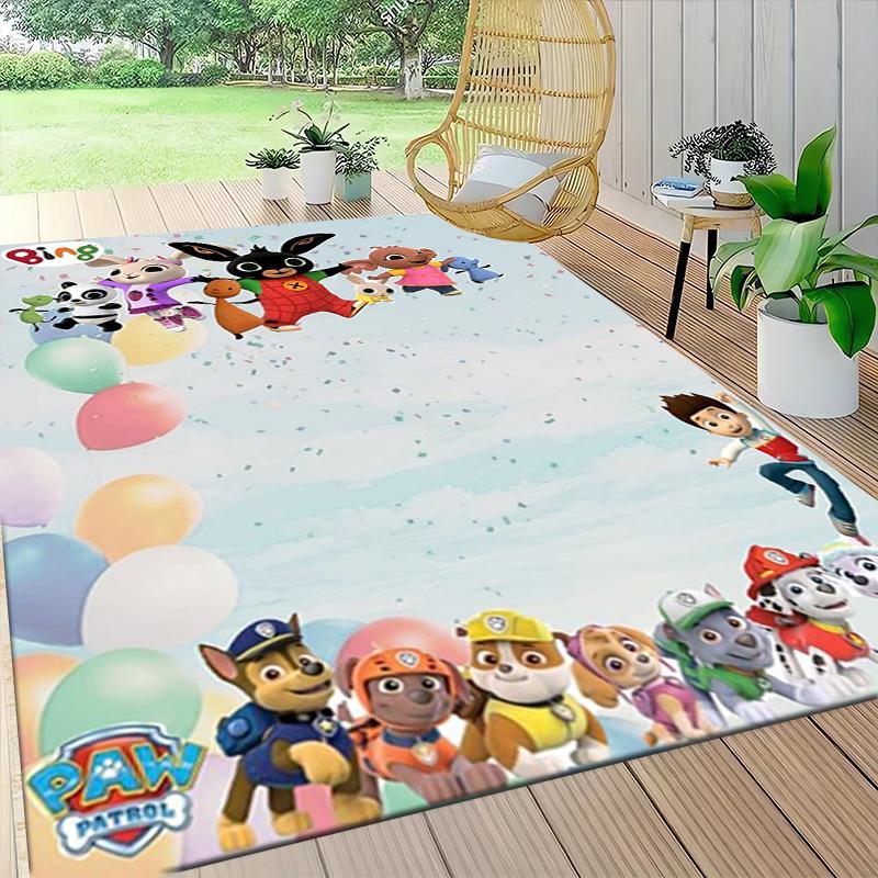1Pc Bunny Friends Adventure Carpet Rug Customizable Soft Washable Antislip Home Living Room Sofa Mats Personalized Rug 09178