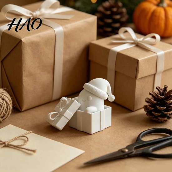 Наборы форм для DIY-украшений, 3D-печатные рождественские подарочные коробки, украшения в виде фигурок привидений, милые мультяшные креативные праздничные подарки, Хэллоуинская тыква, настольное украшение