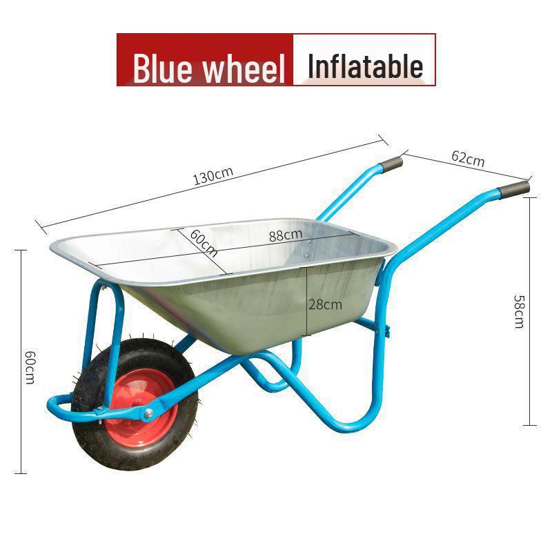 Сверхпрочная тачка для строительства и сельского хозяйства: Легкий в управлении самосвал для грязи, песка и почвы