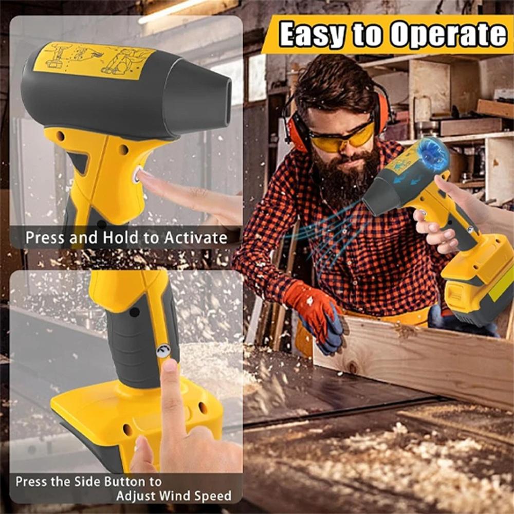 Беспроводной ручной турбовентилятор Мини-воздуходувка для Dewalt 20V DCB200 DCB201 DCB203