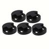Ибуй 5 шт. Сурдина для контрабаса с двумя отверстиями, круглая, черная, резиновая, простая в использовании и установке, резина, черный