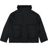 Logo Embroidered Solid Color Hooded Zip Jacket Men Jackets Black DQ4272-010