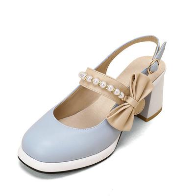 Весенне-летние милые женские сандалии принцессы, модельная юбка, повседневная студенческая обувь, туфли на толстом каблуке с квадратной головкой и бантом, обувь с пряжкой и кольцом