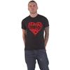 Unisex Adult Poppy Heart Cotton T-Shirt