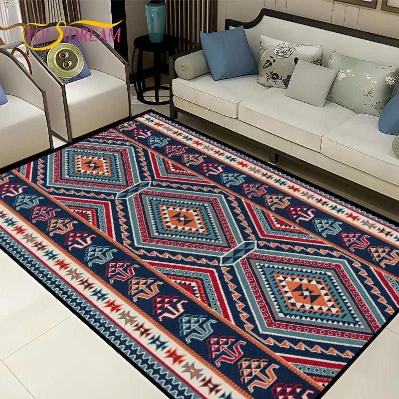Винтажный персидский ковер для гостиной, спальни, богемный, турецкий, марокканский, этнические ковры, противоскользящий, мандала, геометрический, придверный коврик, коврик-постер