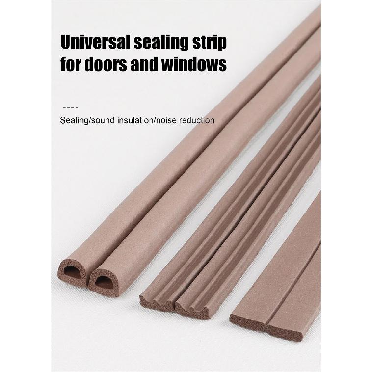 10m Weather Stripping Door Seal Strip Self-adhesive Draft Stopper Tape Window Insulation Noise Rubber Sealing Strip