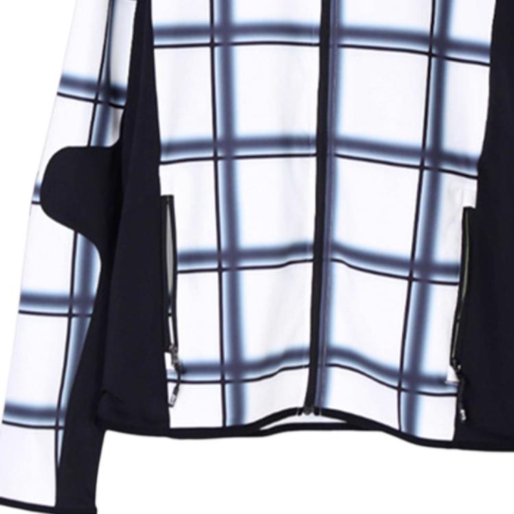 Emporio Armani Ss24 Клетчатая куртка на молнии с длинным рукавом Мужские куртки Белый 6RPMA1-PJTNZ-21QD