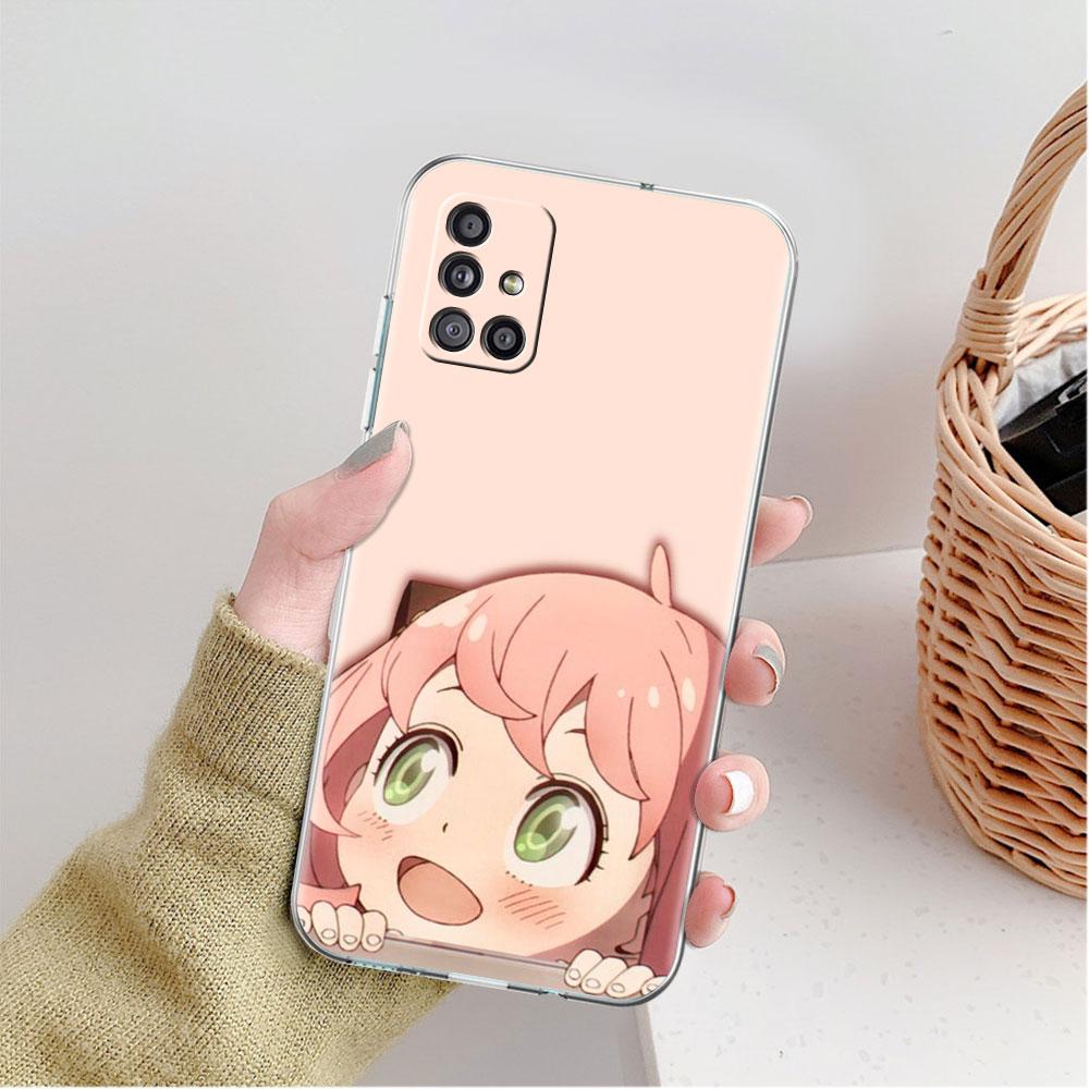 Прозрачный чехол с изображением аниме SPY X FAMILY для Samsung Galaxy A52 A12 A51 A32 A21s A71 A32 A22 A50 A70 A31 A72 5G